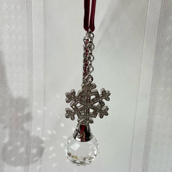 Bowring Make a Wish Snowflake Ornament Christmas Holiday Collectible Crystal - Picture 8 of 14